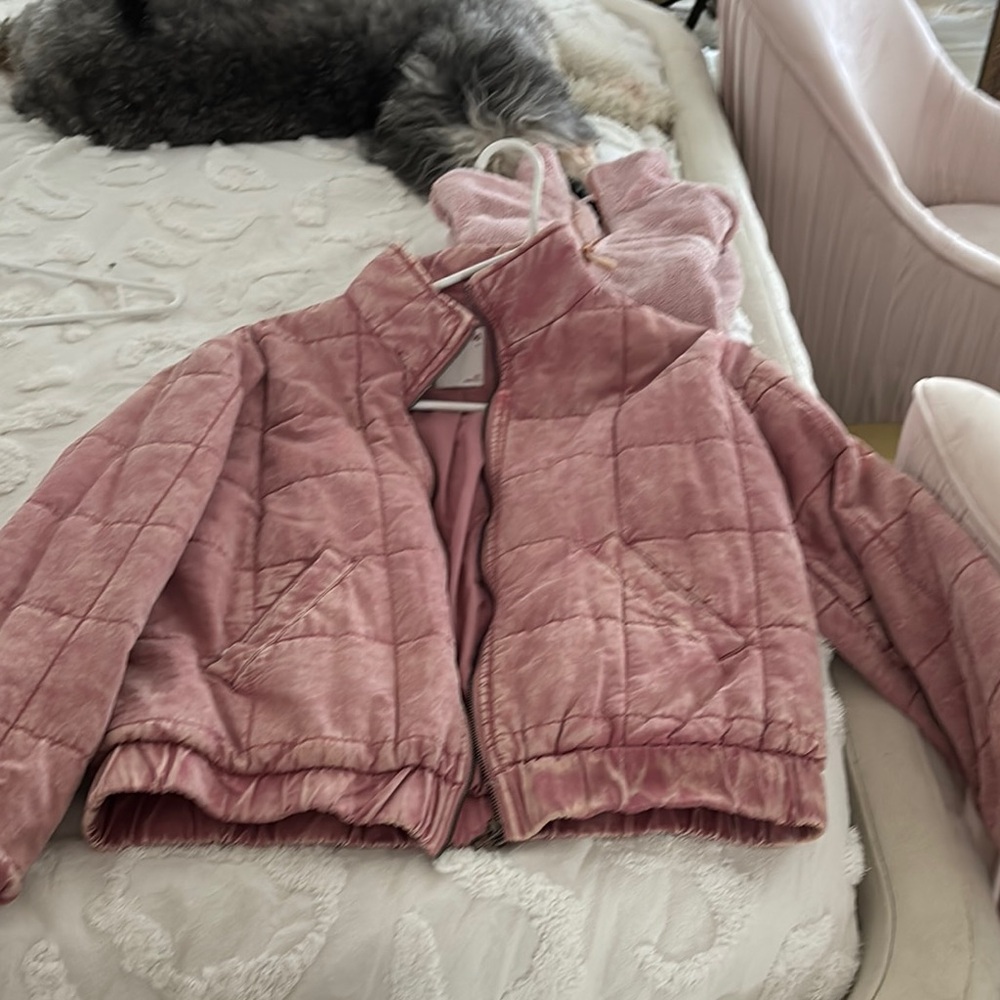 Kids Pink Quilted Jacket